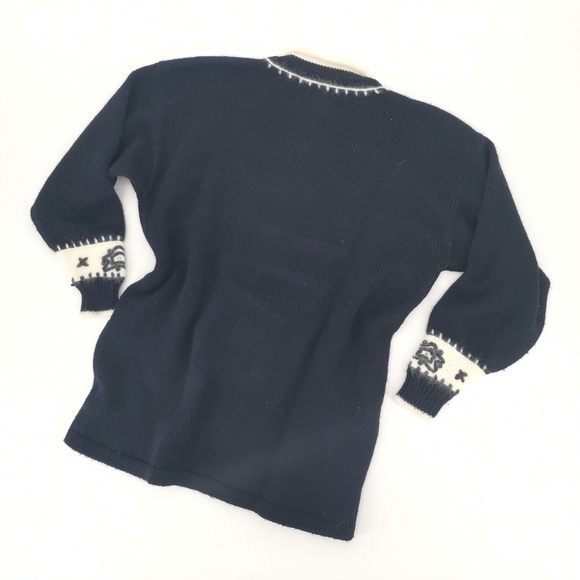 Dana Scott EUC Women's L Vtg Angora Beaded Sweater - Picture 8 of 8